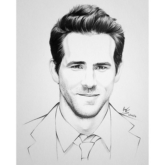 Ryan Reynolds Drawing Image