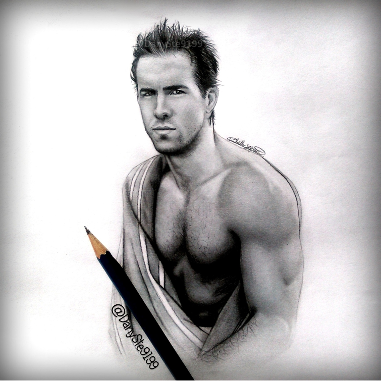 Ryan Reynolds Drawing Photo