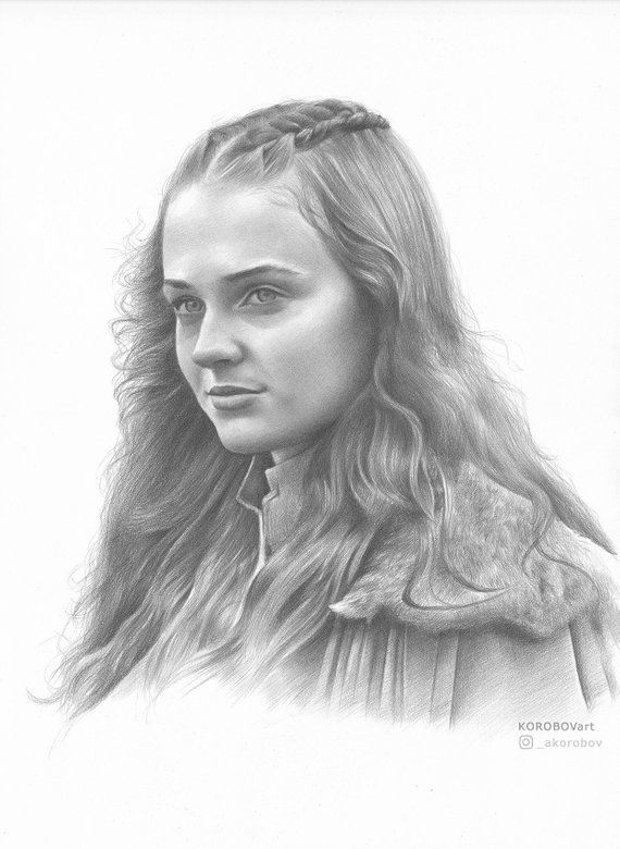 Sansa Stark Drawing Amazing