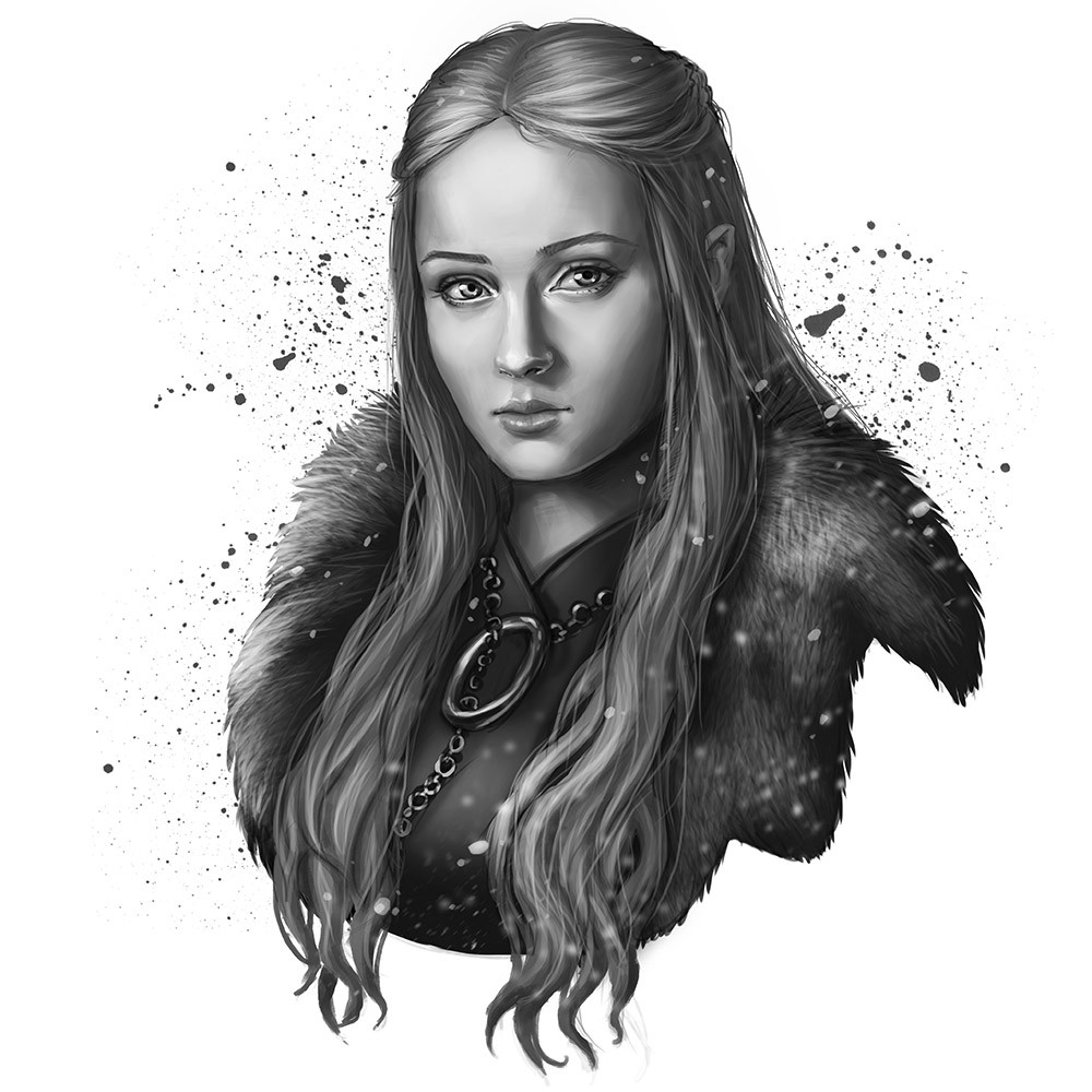 Sansa Stark Drawing Beautiful Image