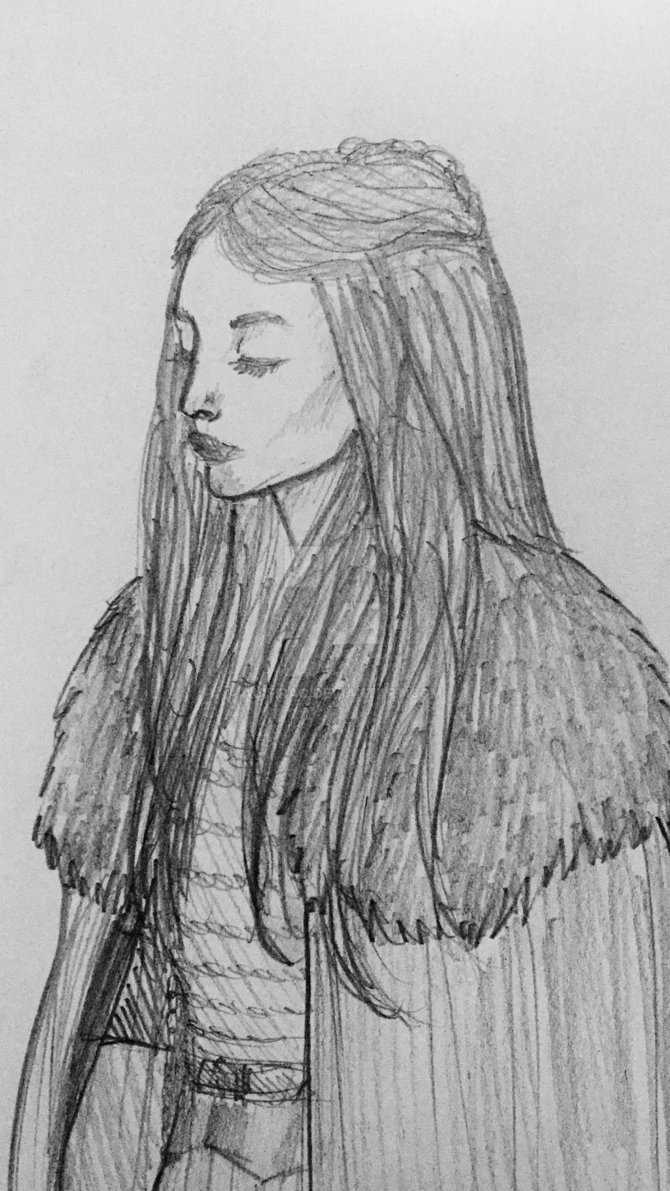 Sansa Stark Drawing High-Quality