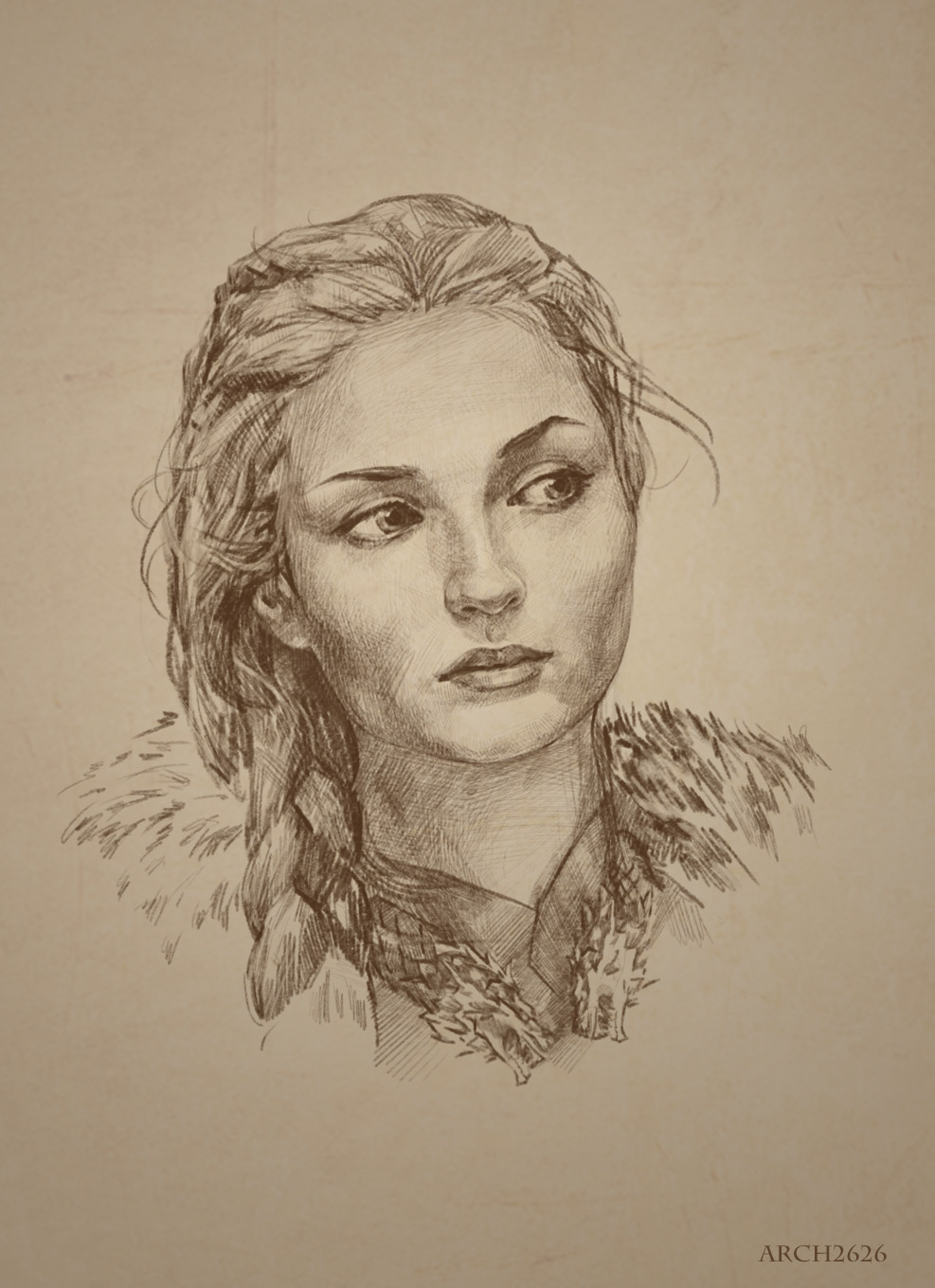 Sansa Stark Drawing Sketch