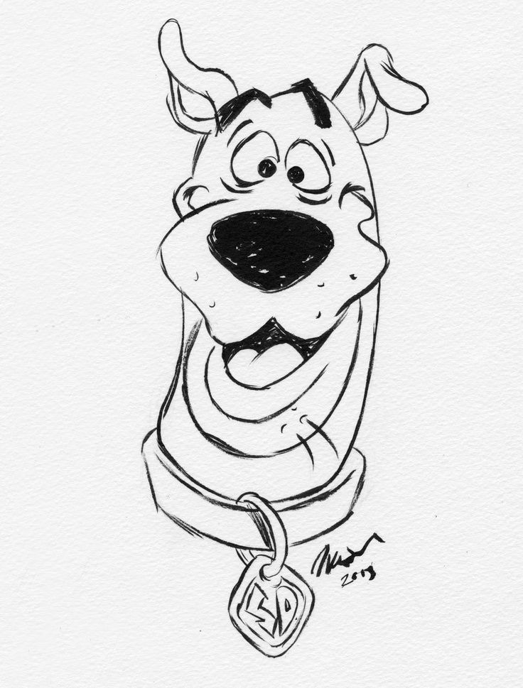 Scooby Doo Drawing Sketch