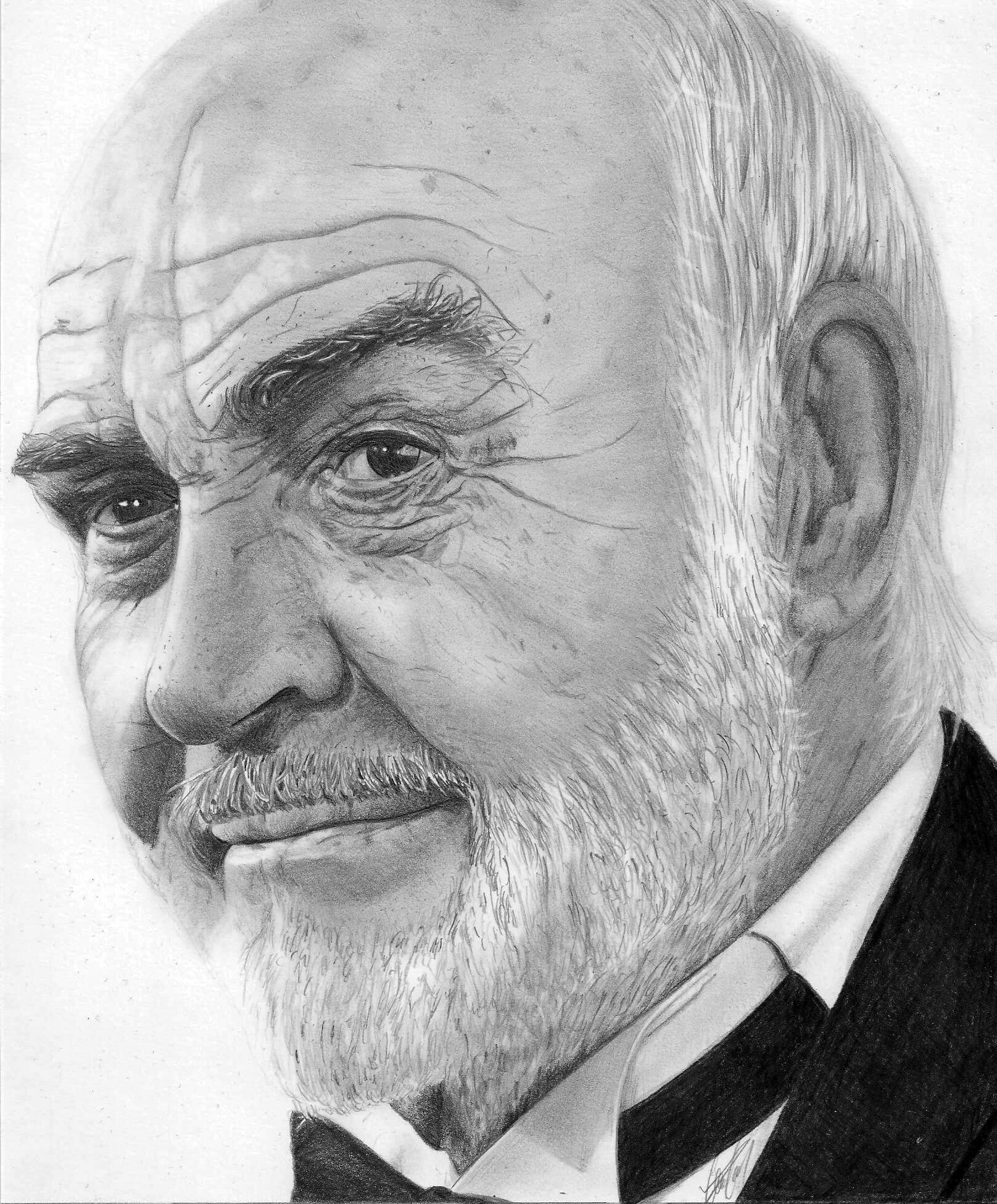 Sean Connery Art Drawing