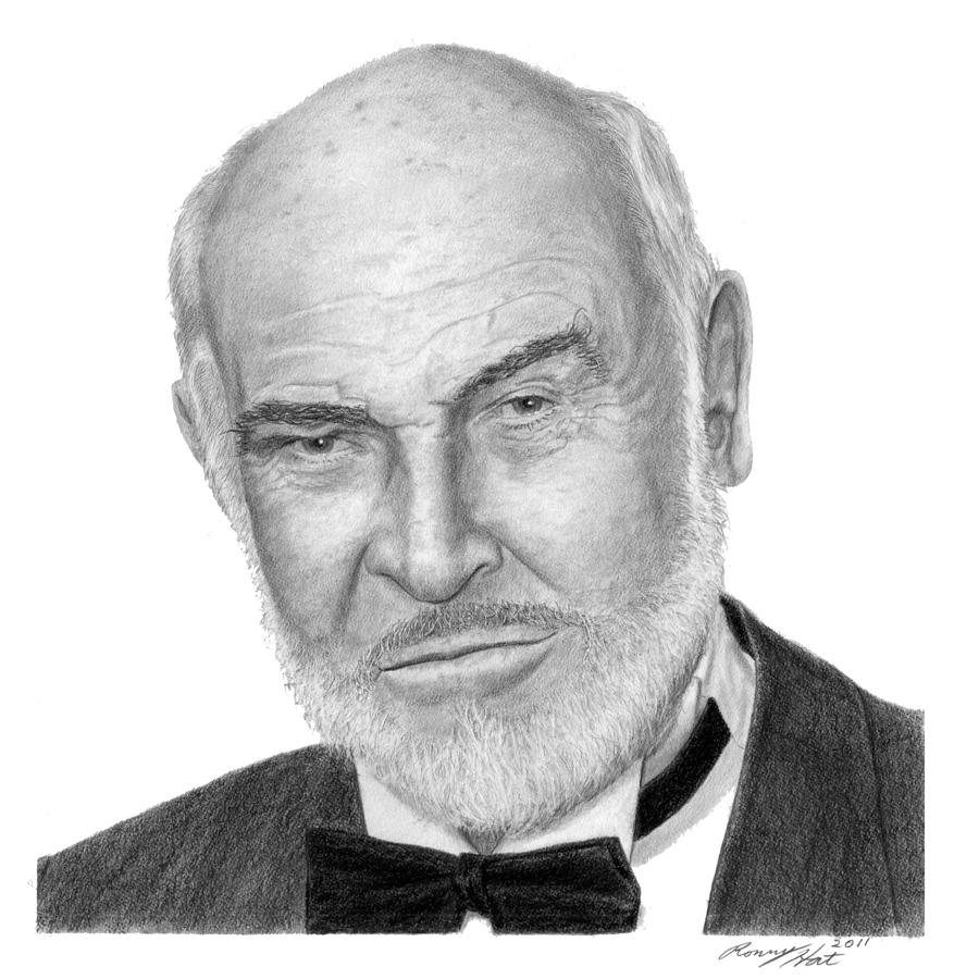 Sean Connery Drawing High-Quality