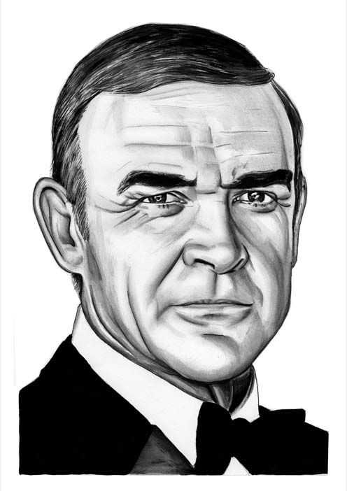 Sean Connery Drawing Picture