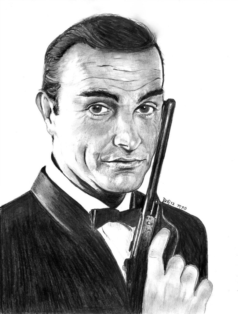 Sean Connery Drawing Sketch