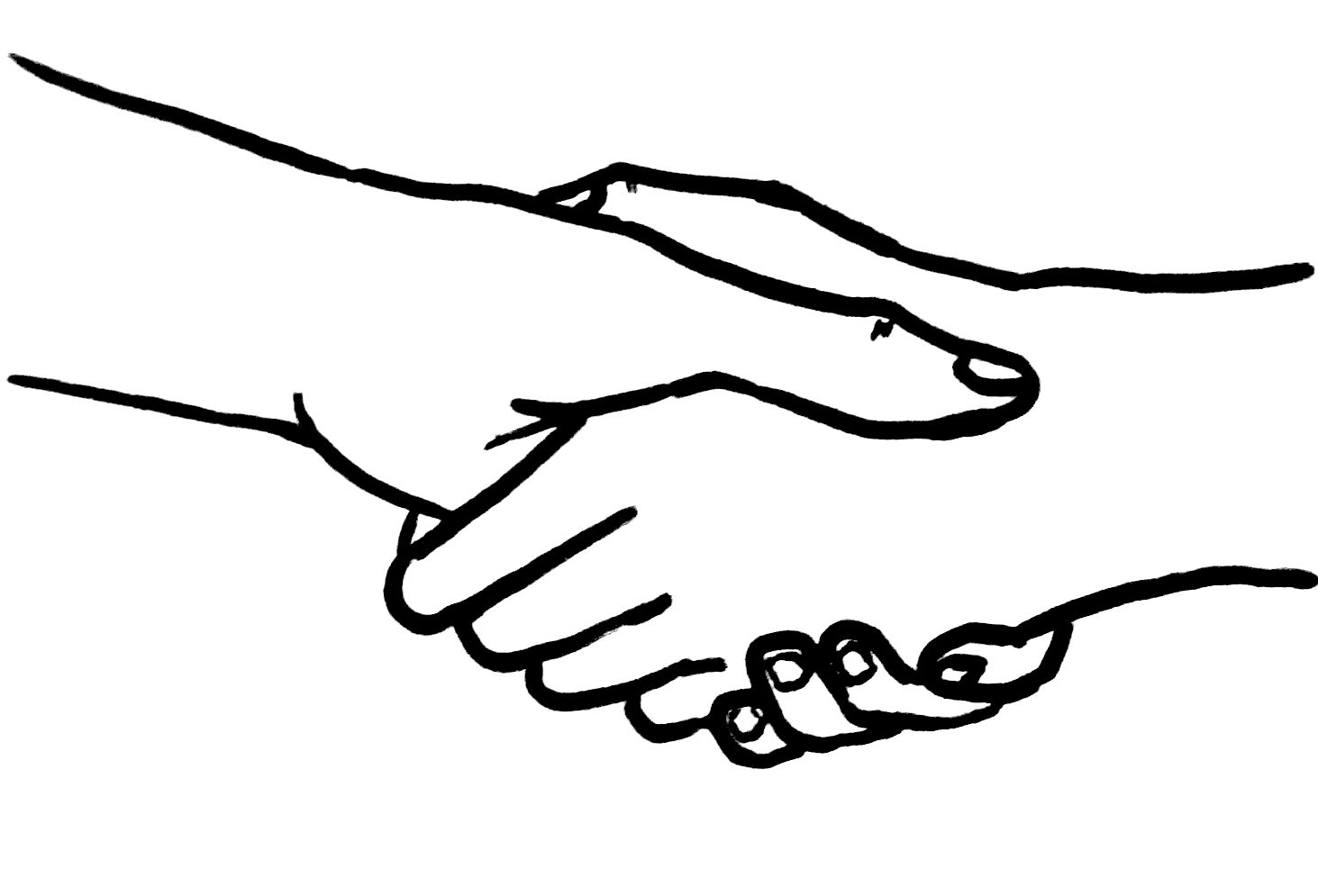 Shaking Hands Drawing Image