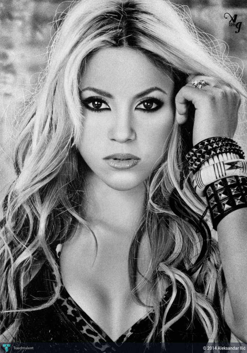 Shakira Drawing High-Quality