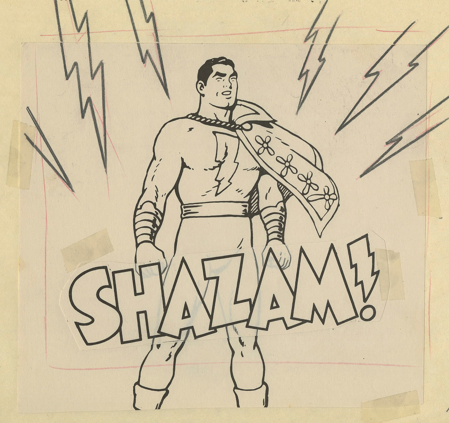 Shazam Drawing Art