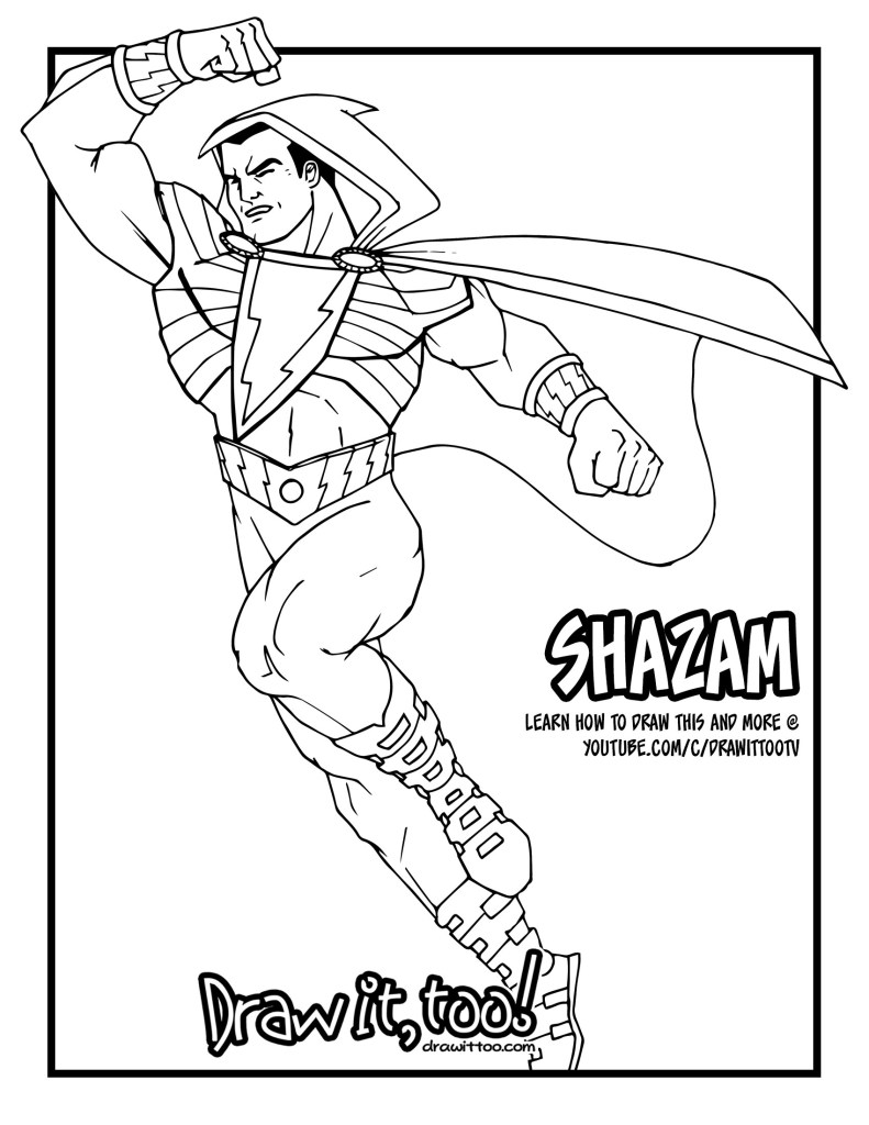 Shazam Drawing Beautiful Image