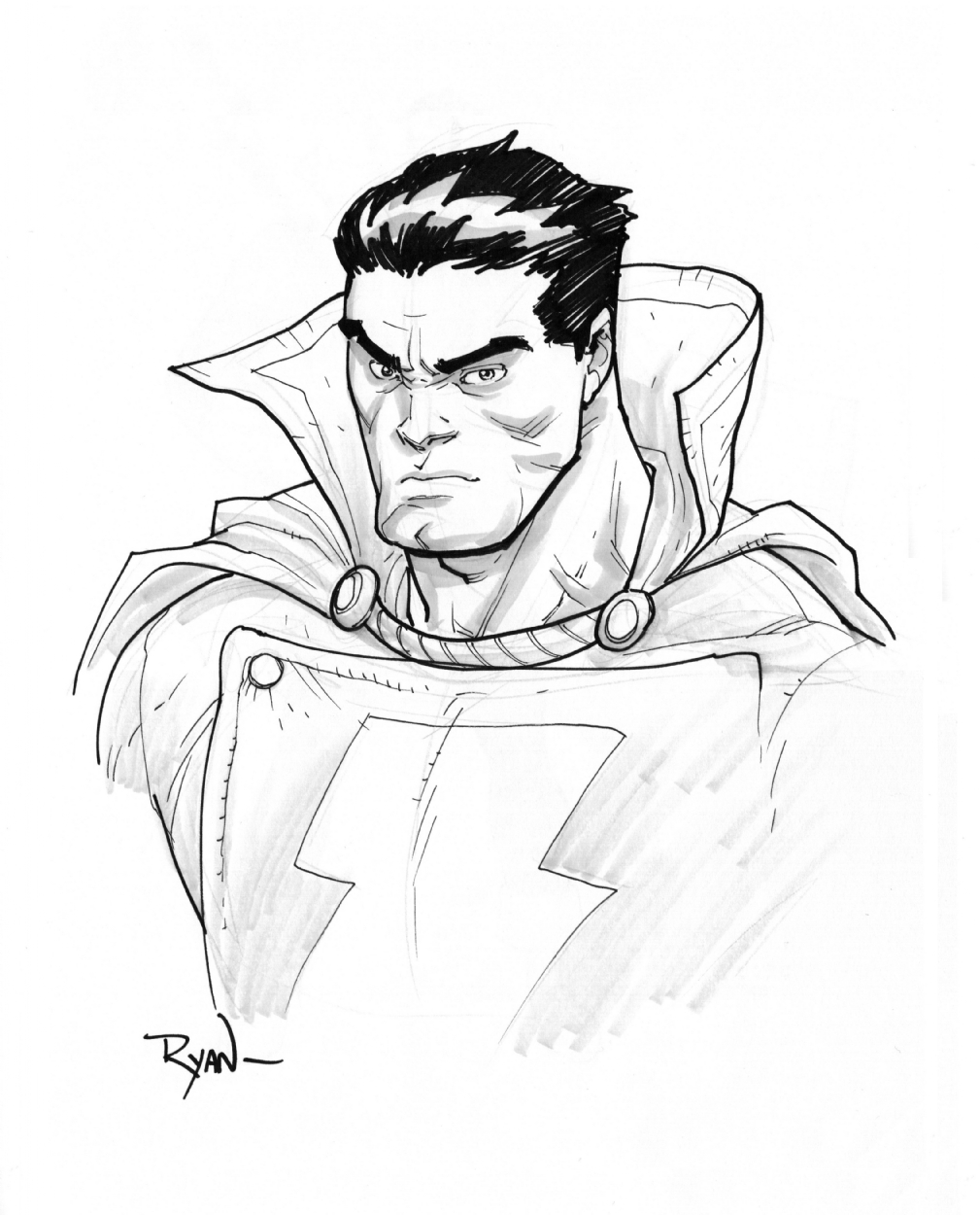 Shazam Drawing Creative Art