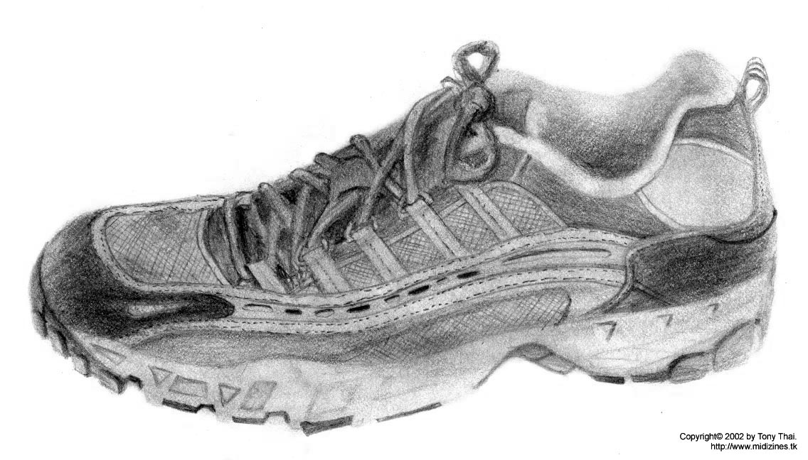 Shoe Drawing Beautiful Image