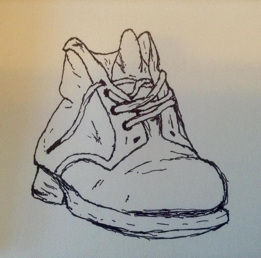 Shoe Drawing Realistic