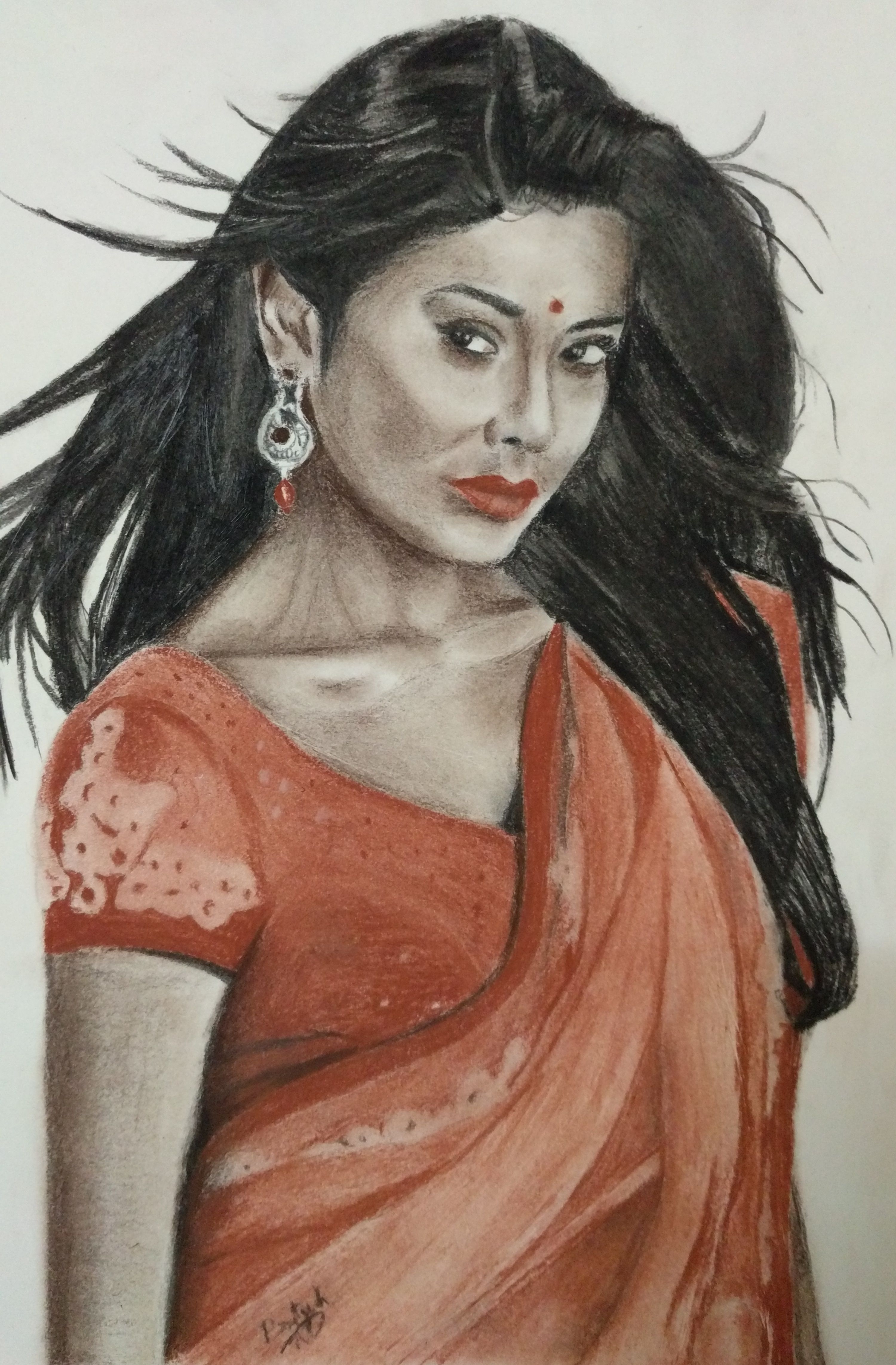 Shriya Saran Drawing Pics