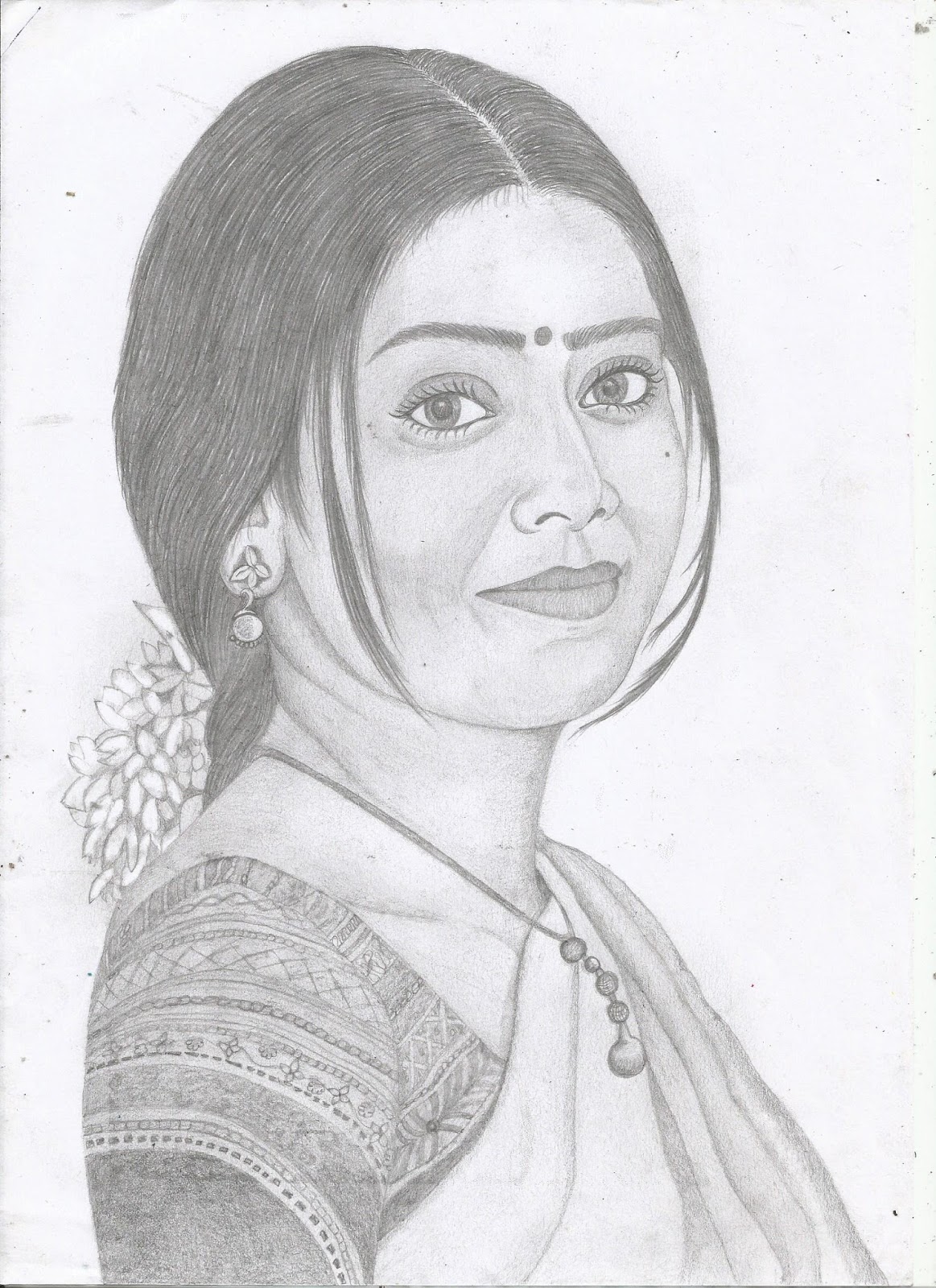 Shriya Saran Drawing