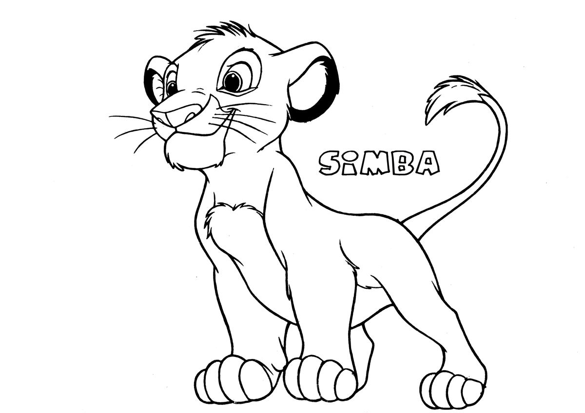 Simba Drawing Beautiful Image