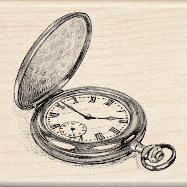 Simple Pocket Watch Drawing Realistic