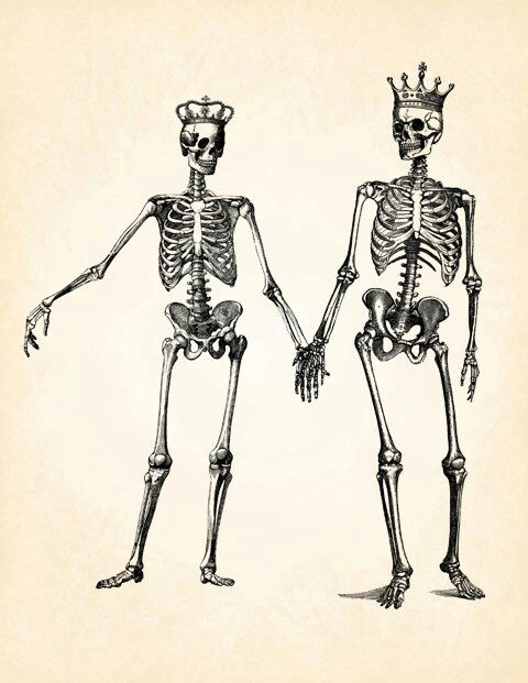 Skeleton Lovers Drawing Image