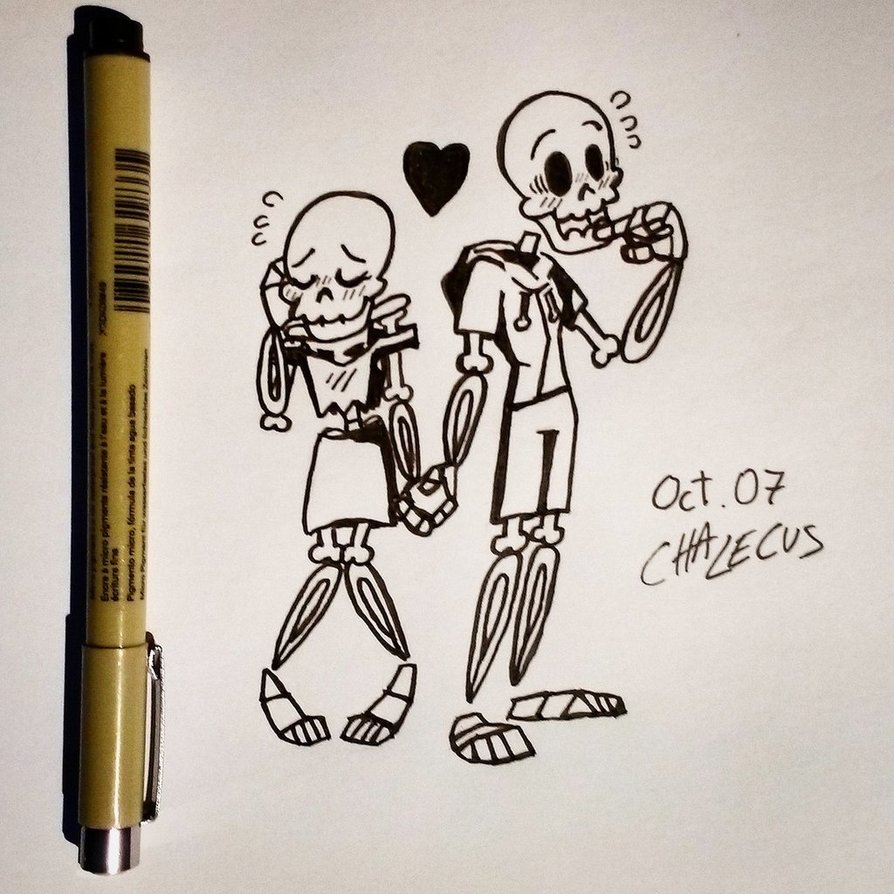 Skeleton Lovers Drawing Realistic