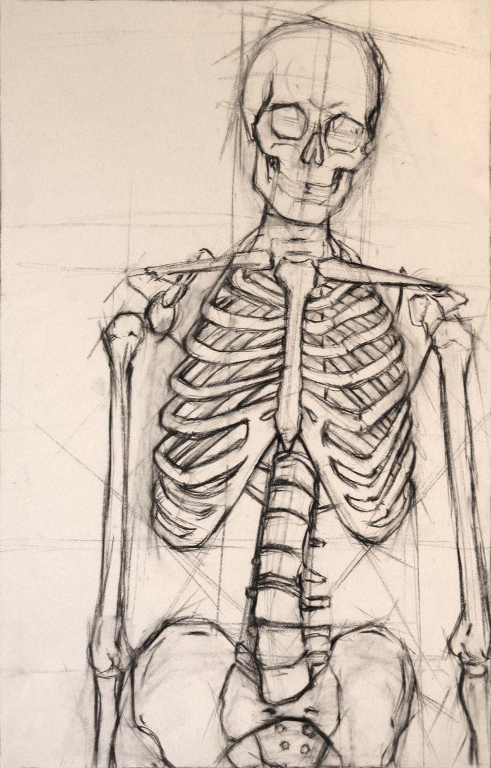 Skeleton Lovers Drawing