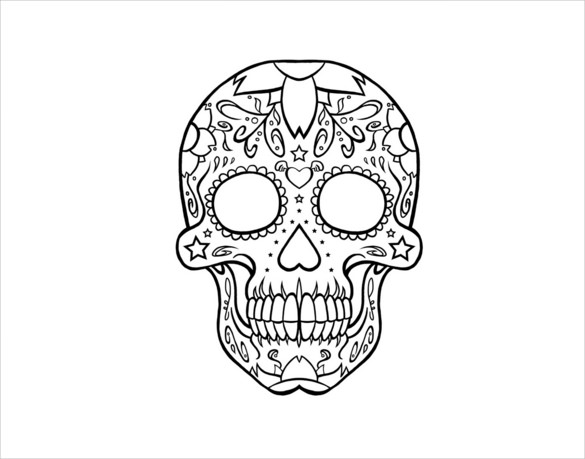 Skull Head Drawing Pics