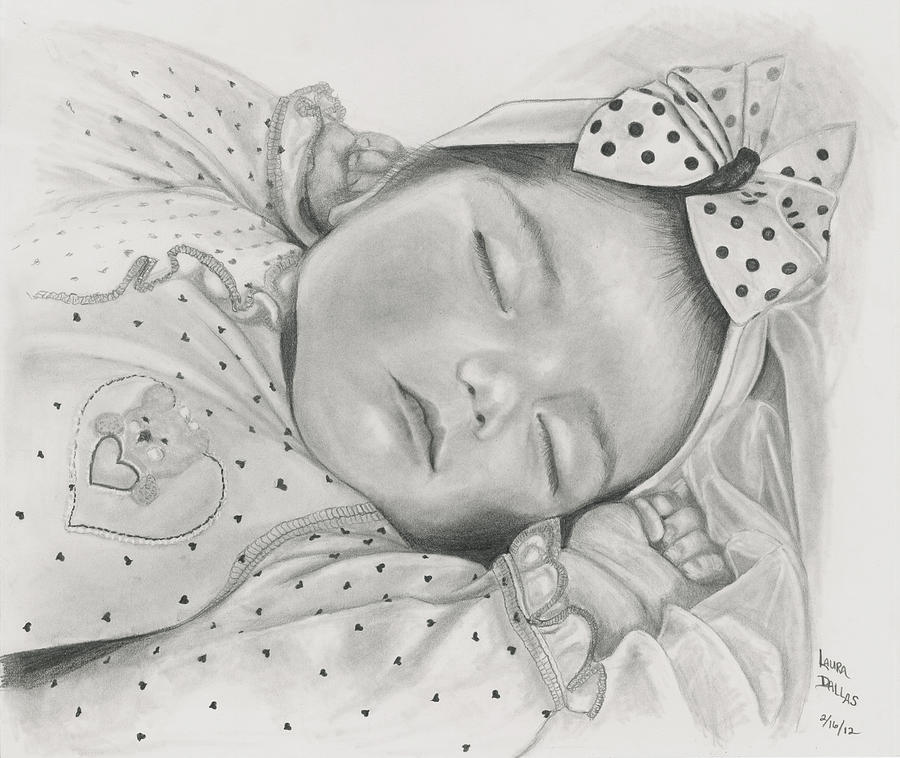 Sleeping Baby Drawing Picture