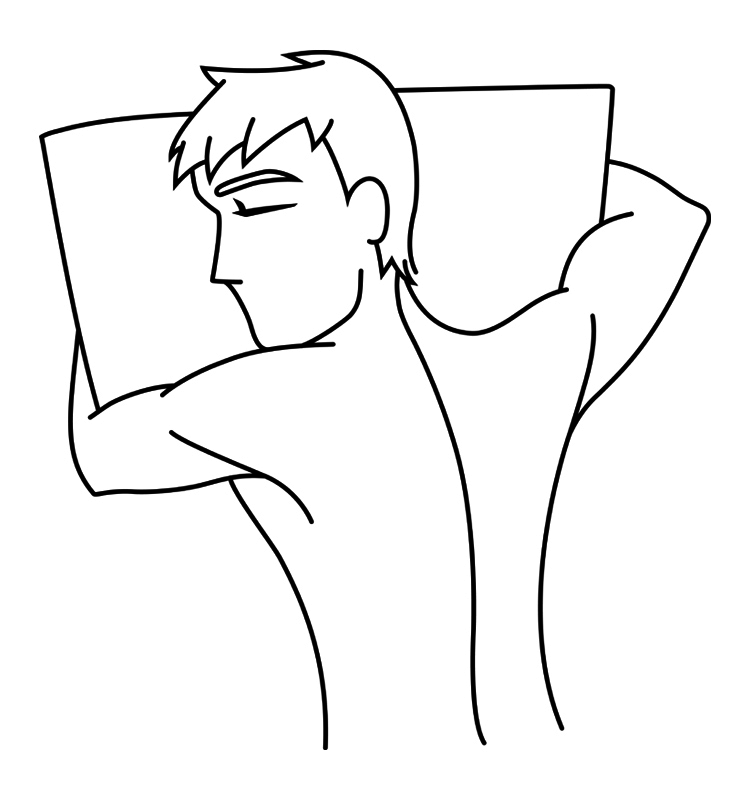 Sleeping Boy Drawing Beautiful Art