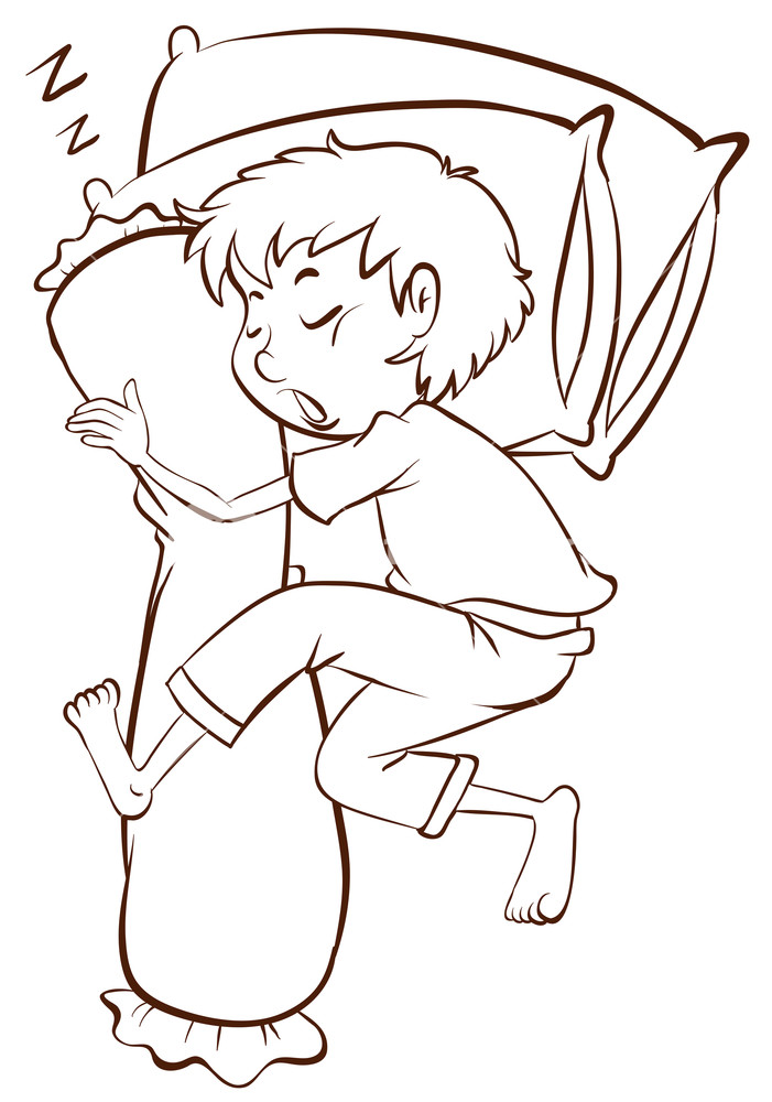 Sleeping Boy Drawing Best