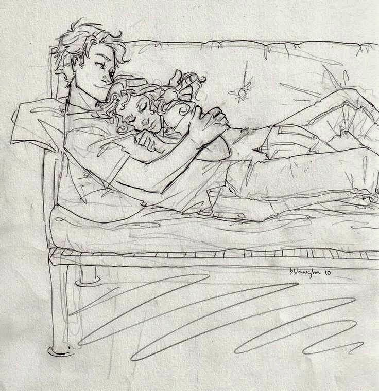 Sleeping Couple Drawing Photos