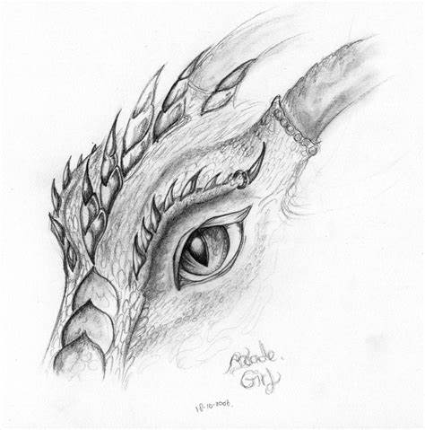 Smaug Dragon Eyes Drawing Pic