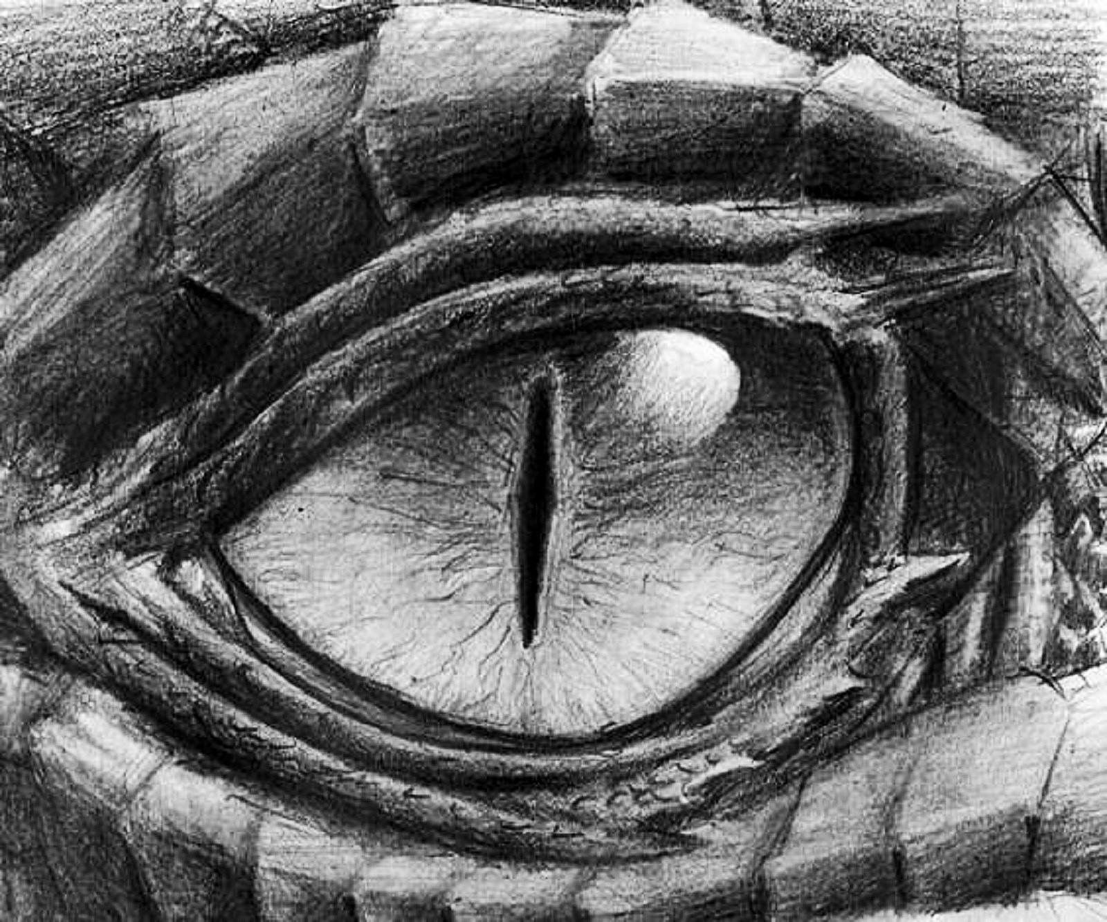 Smaug Dragon Eyes Drawing