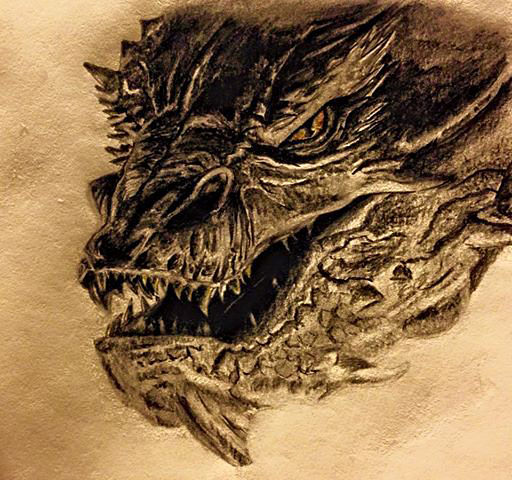 Smaug Drawing Pic