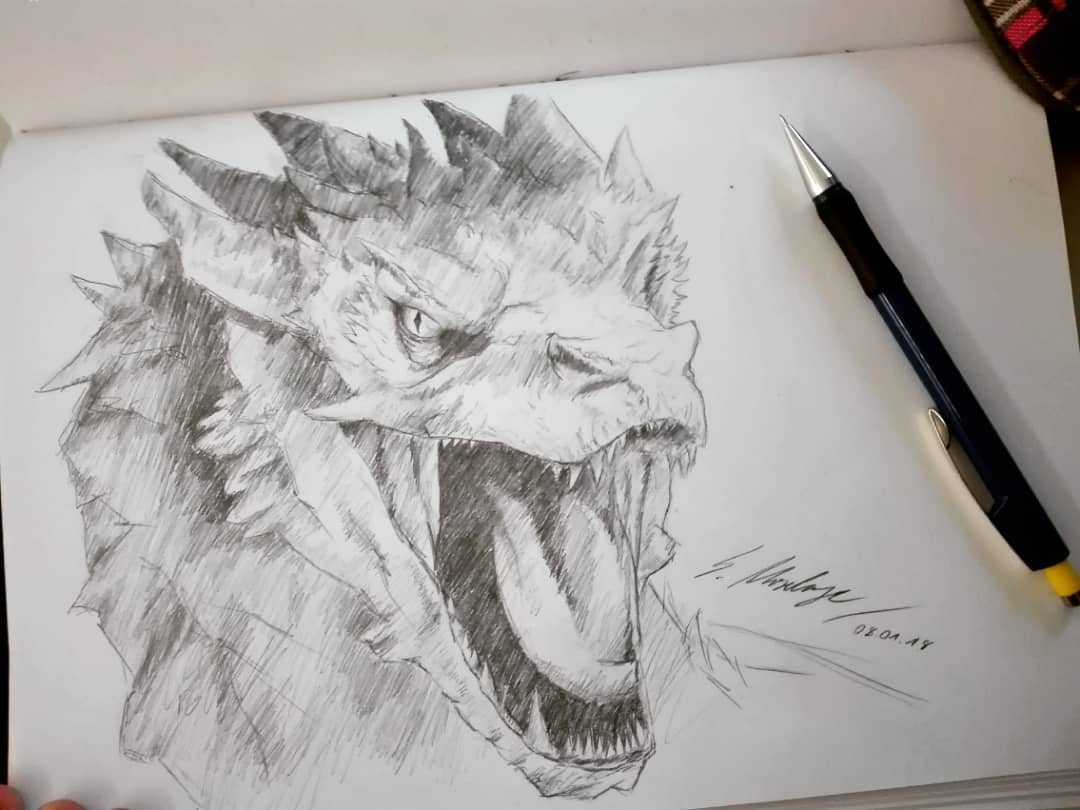 Smaug Drawing Picture