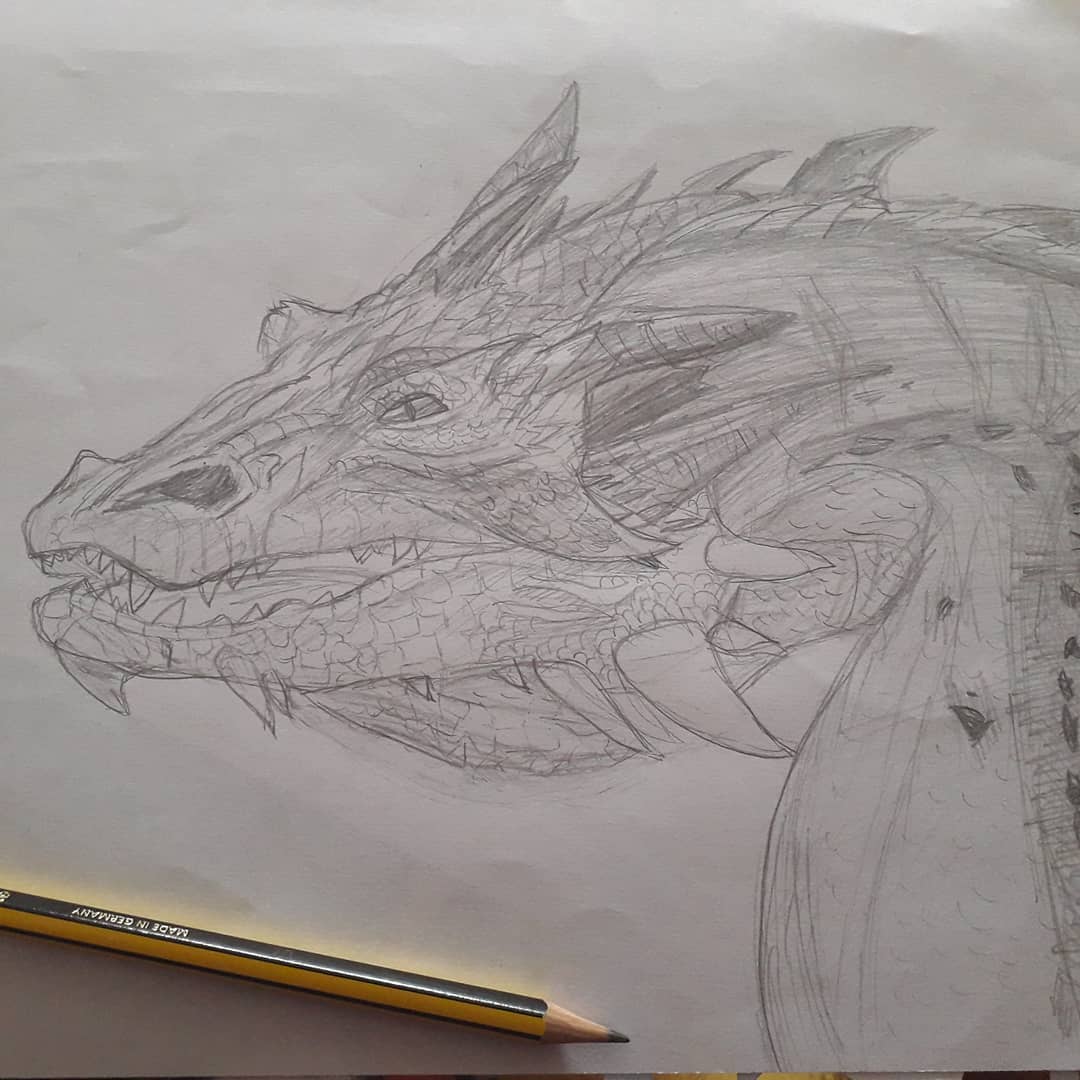 Smaug Drawing Sketch