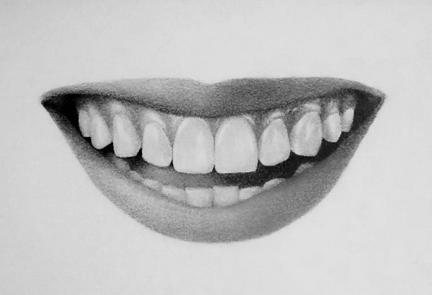 Smiling Lips Drawing Pic
