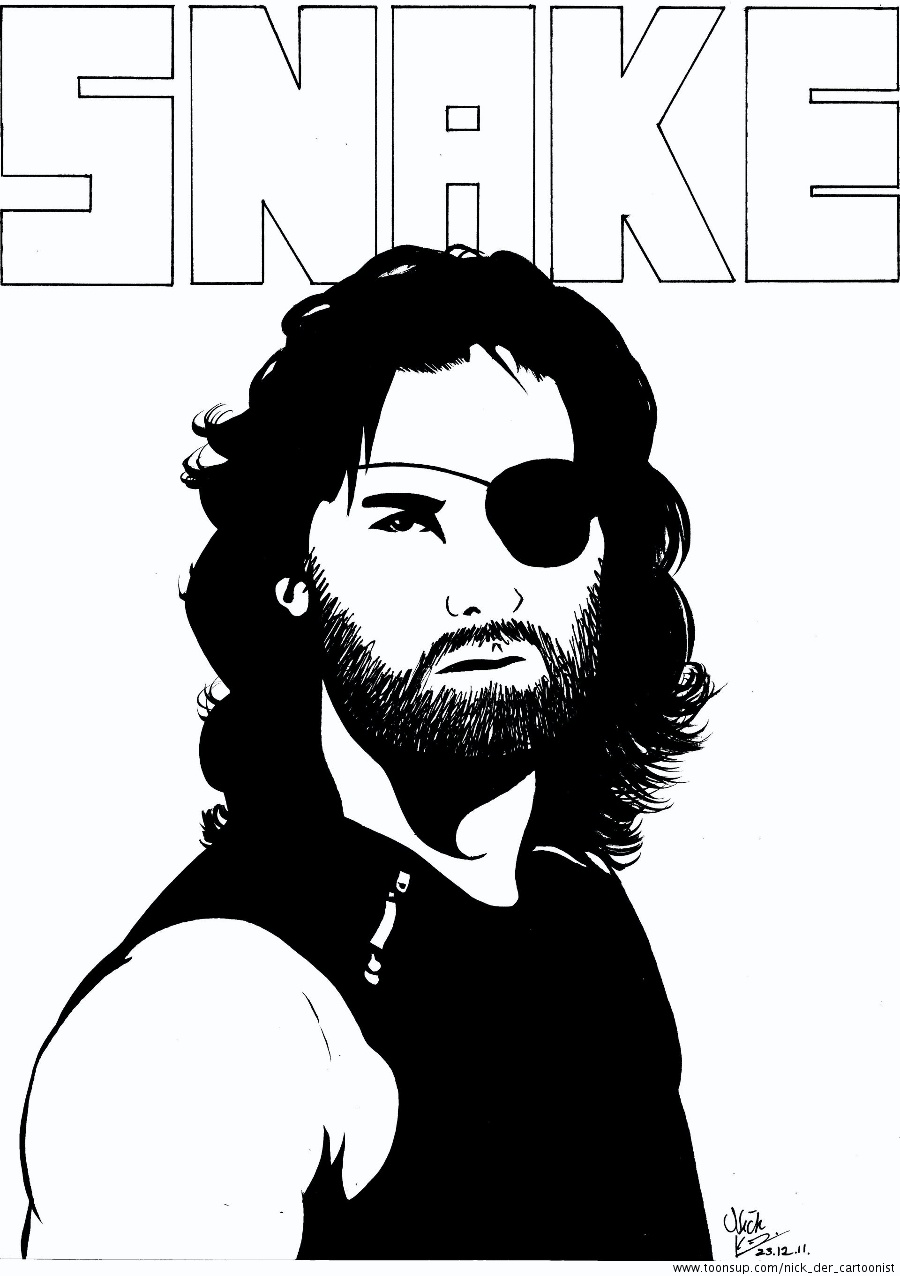 Snake Plissken Art Drawing