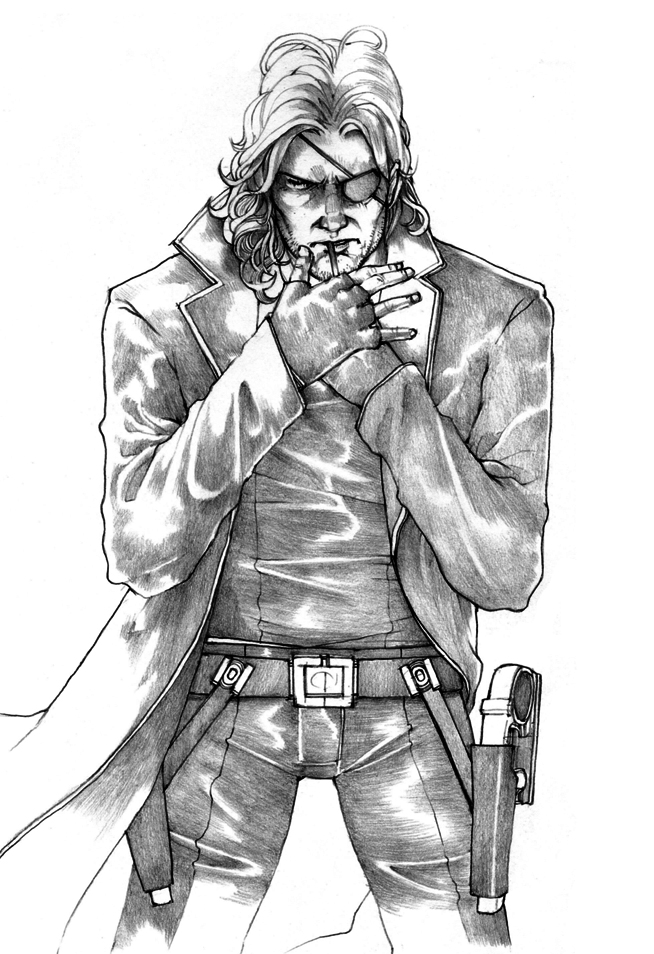 Snake Plissken Drawing High-Quality