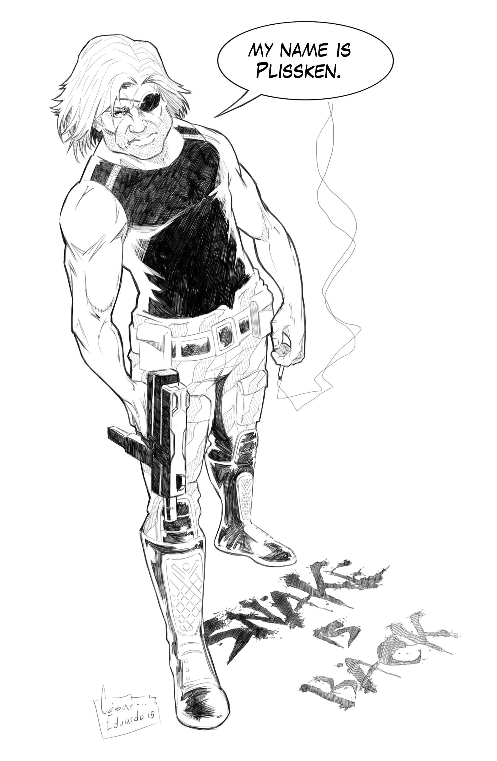 Snake Plissken Drawing Picture