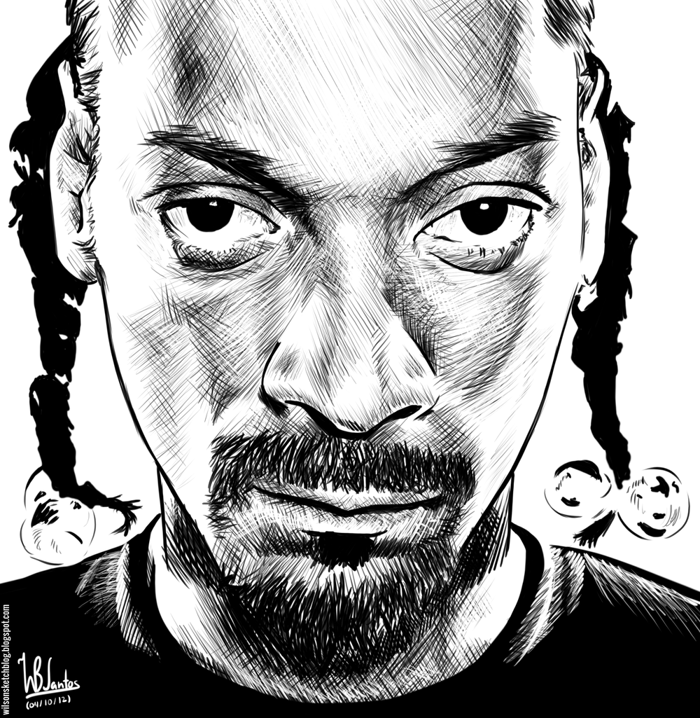 Snoop Dogg Drawing Sketch