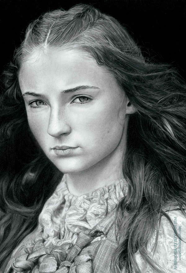 Sophie Turner Art Drawing