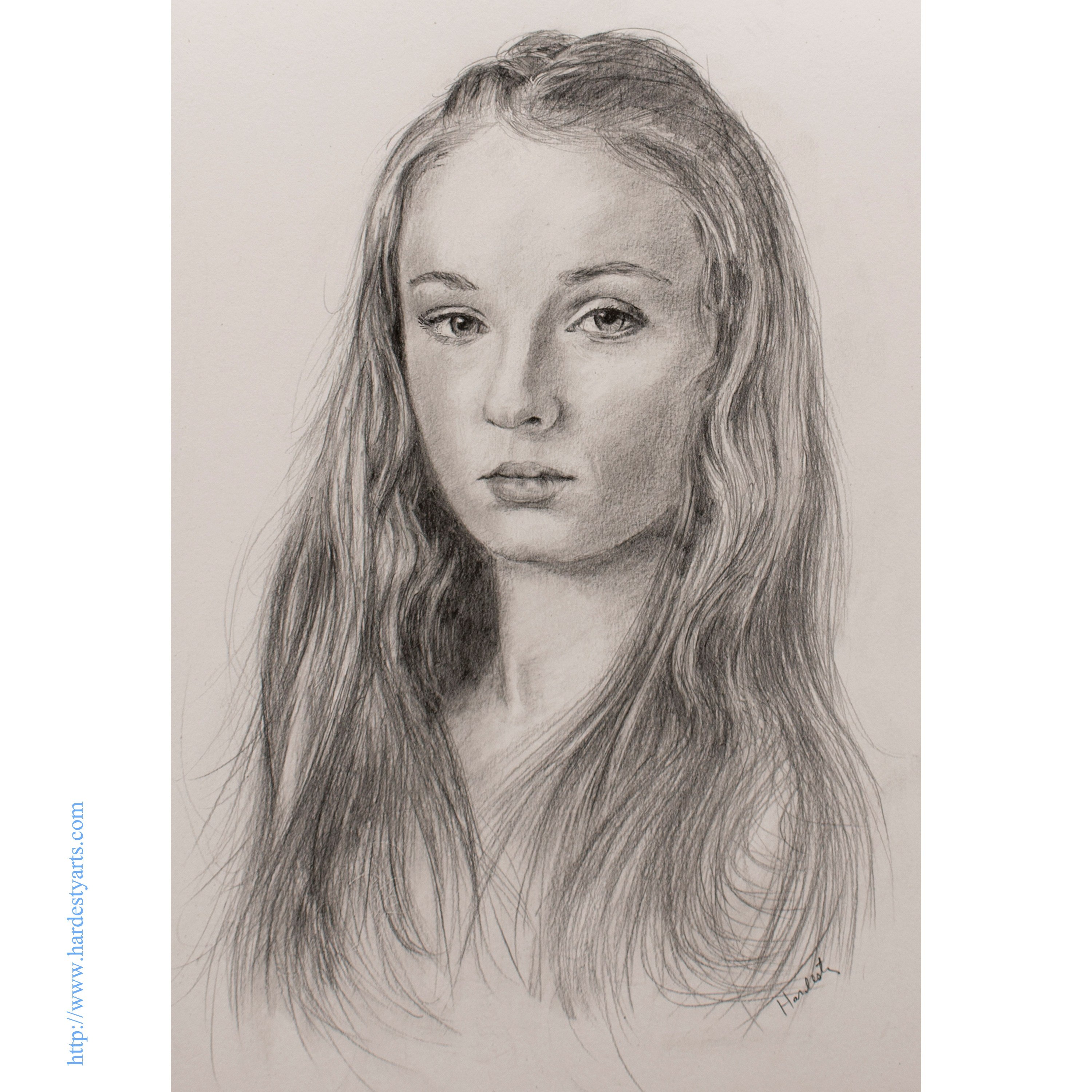 Sophie Turner Drawing High-Quality