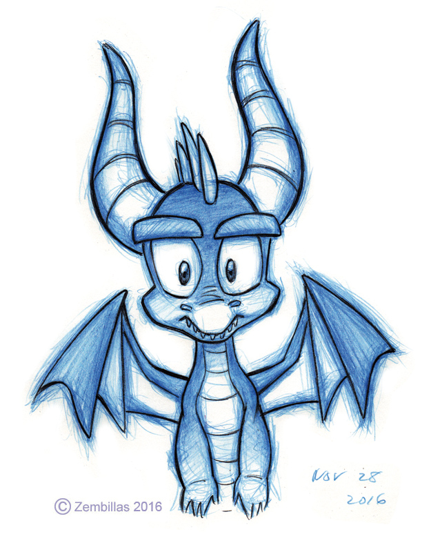 Spyro Drawing Beautiful Art