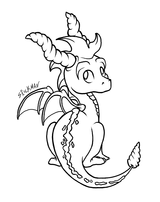 Spyro Drawing High-Quality