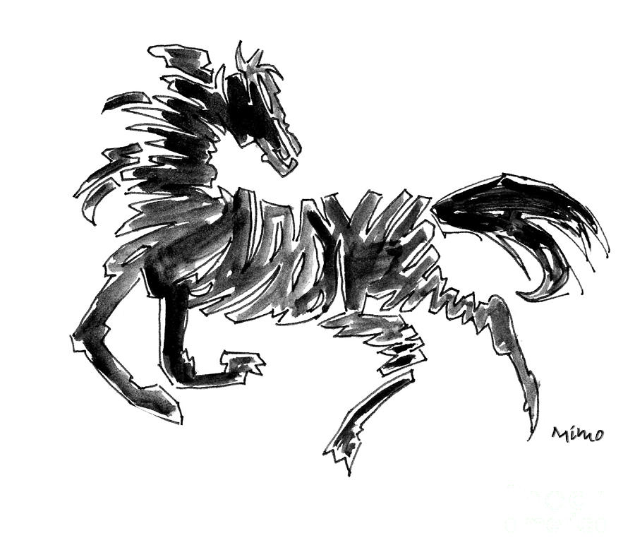 Stallion Drawing Photo