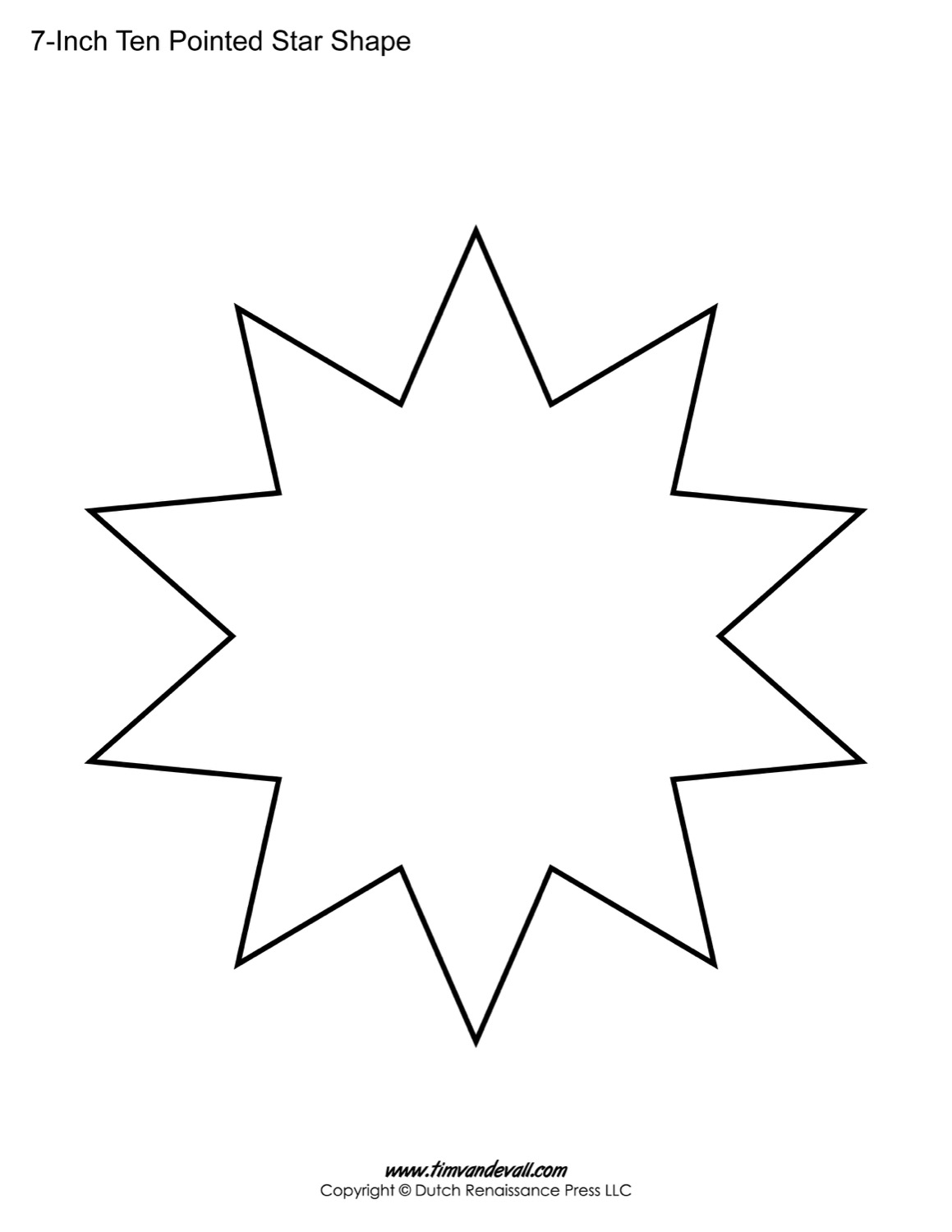Ten Pointed Star