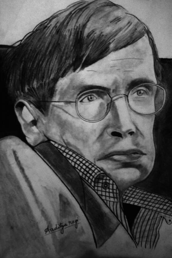 Stephen Hawking Drawing Amazing