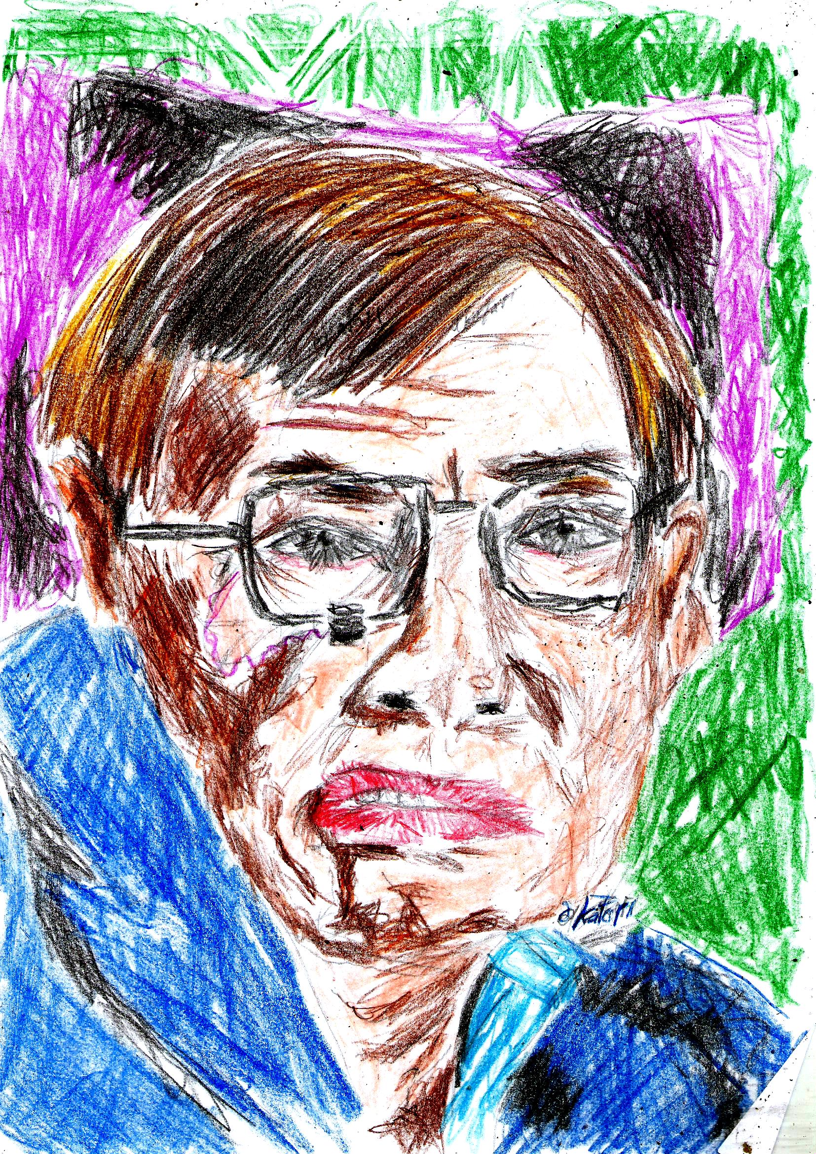 Stephen Hawking Drawing Sketch