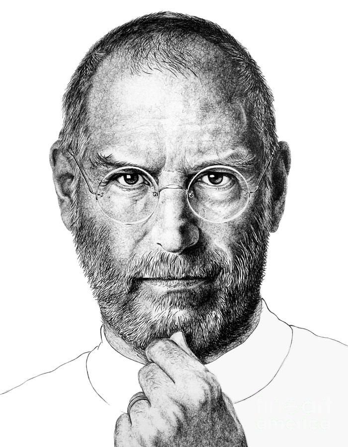 Steve Jobs Drawing Beautiful Image