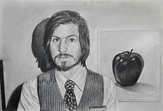 Steve Jobs Drawing Photo